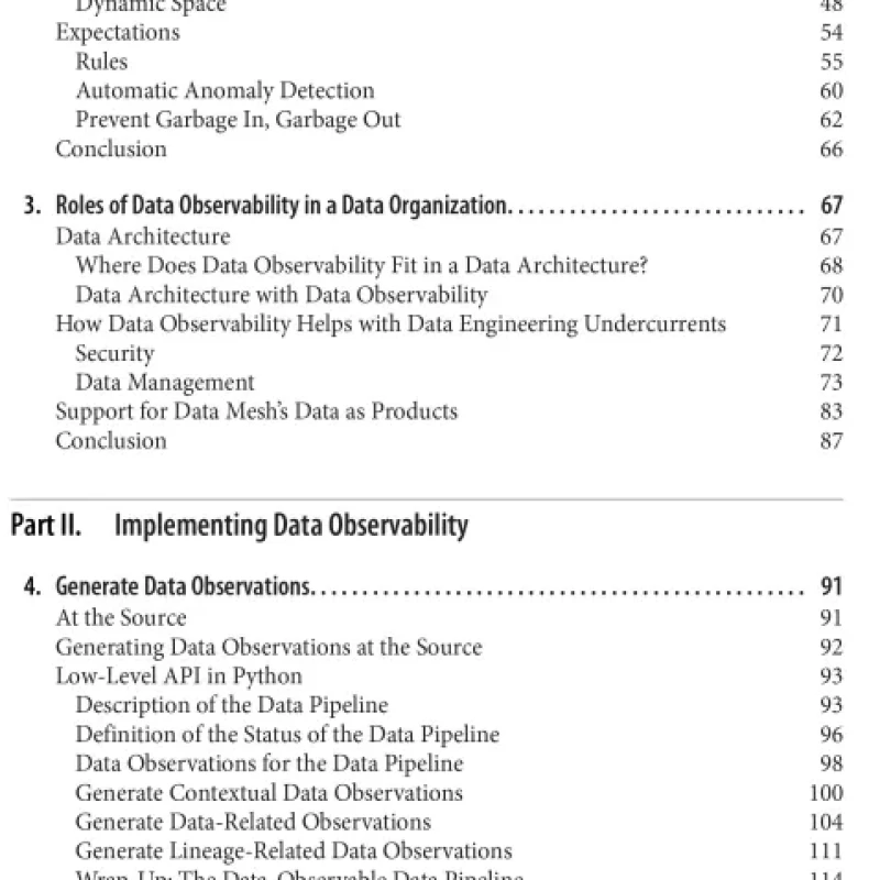 Fundamentals of Data Observability