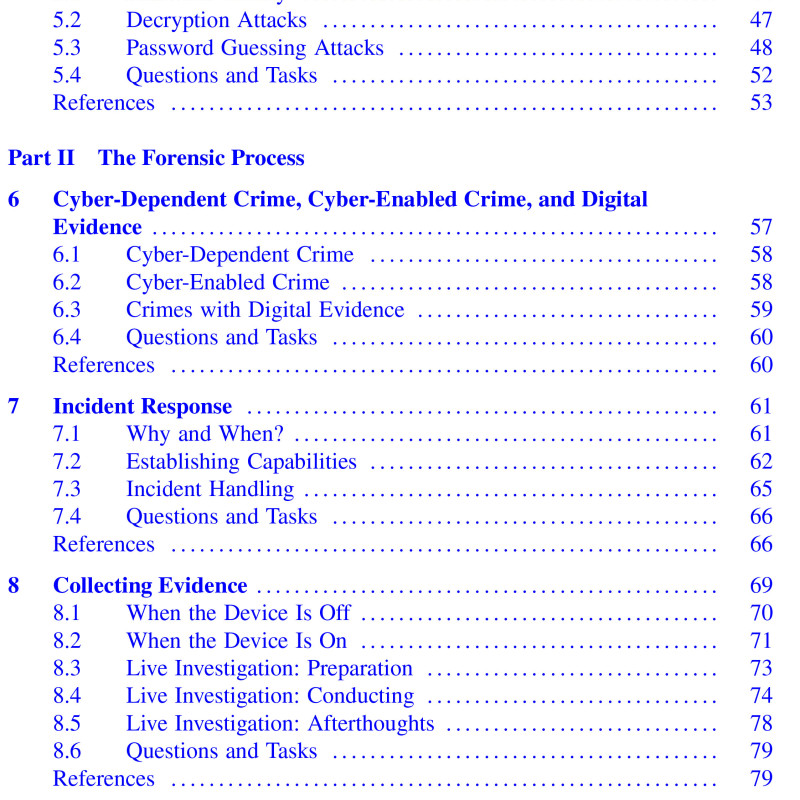 Sách Fundamentals of Digital Forensics A Guide to Theory, Research and Applications 3rd Edition
