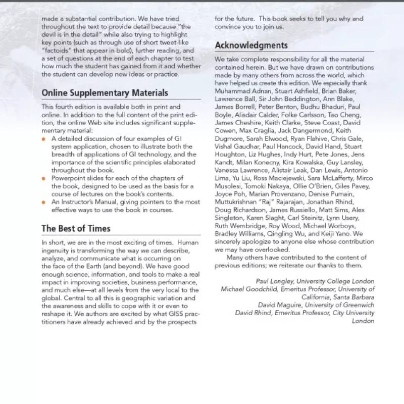 Geographic Information Science and Systems 2015 (Sách màu)