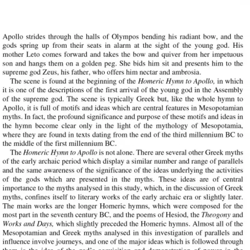 GREEK MYTHS AND MESOPOTAMIA (Sách đen trắng)