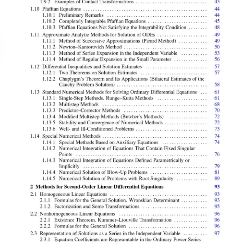 Handbook of Ordinary Differential Equations
