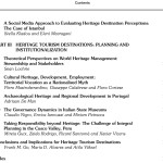 Sách Heritage tourism destinations preservation, communication and development