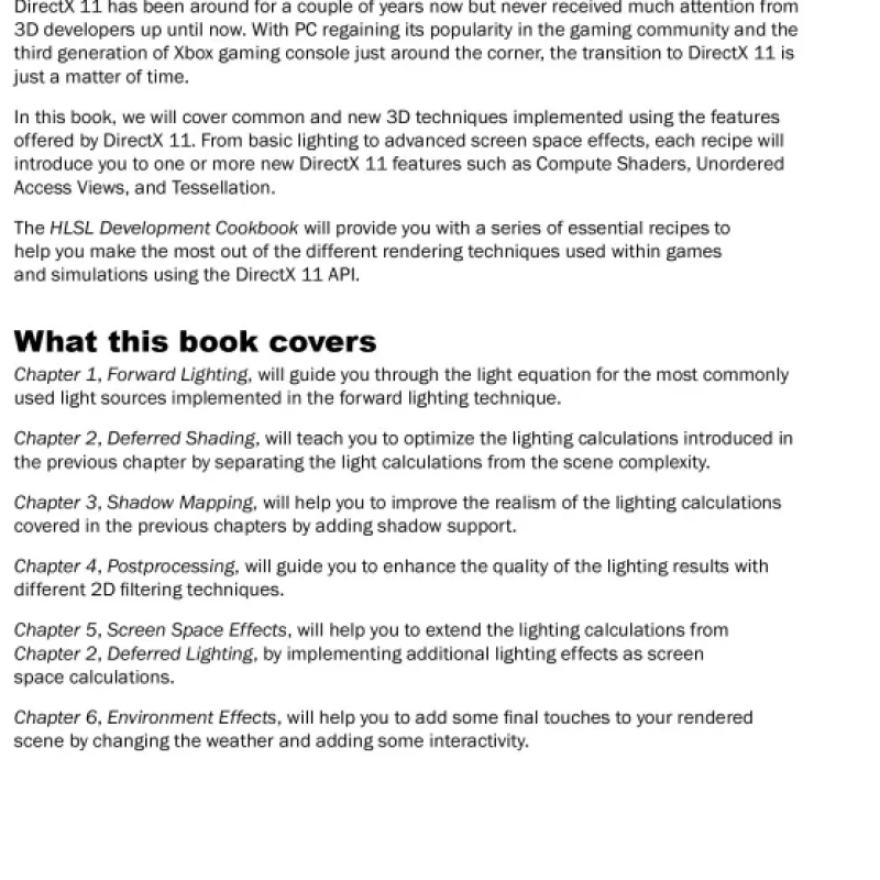 HLSL Development Cookbook