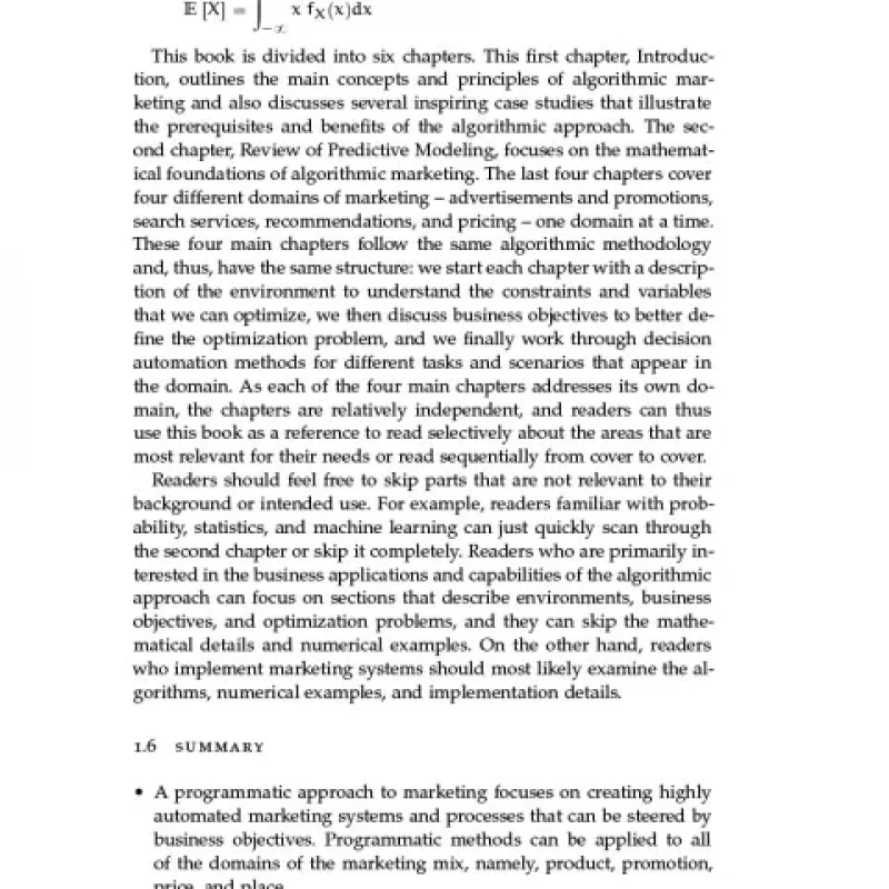 Introduction to Algorithmic Marketing Artificial Intelligence for Marketing Operations