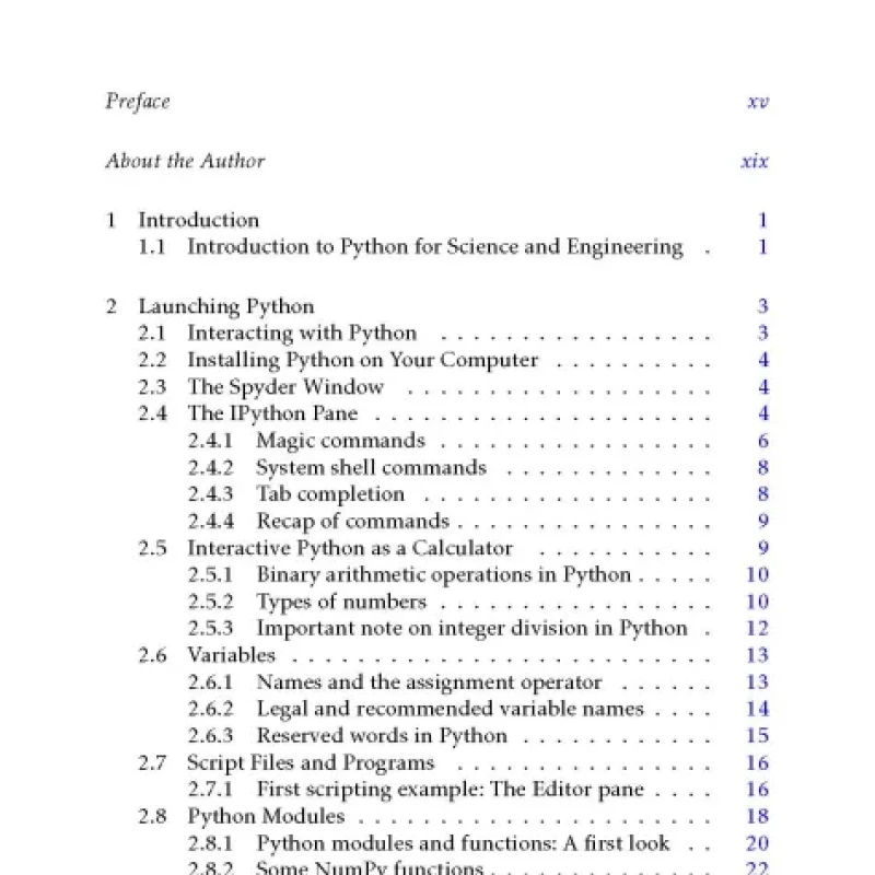 Introduction to Python for Science and Engineering