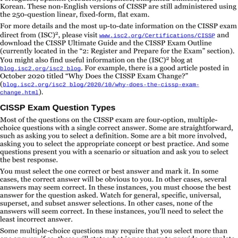 (ISC)2 CISSP Certified Information Systems Security Professional Official Study Guide
