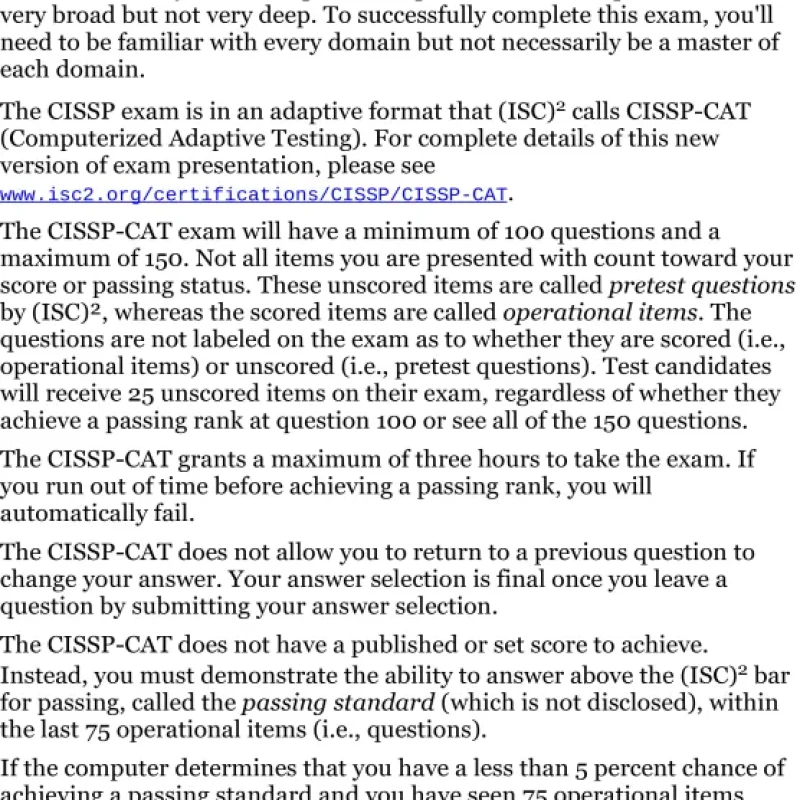 (ISC)2 CISSP Certified Information Systems Security Professional Official Study Guide
