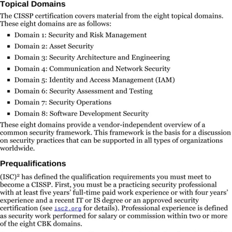 (ISC)2 CISSP Certified Information Systems Security Professional Official Study Guide