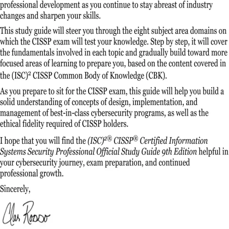 (ISC)2 CISSP Certified Information Systems Security Professional Official Study Guide