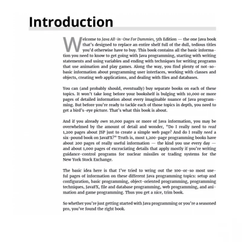 Java All-in-One For Dummies