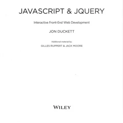 JavaScript and JQuery Interactive Front-End Web Development