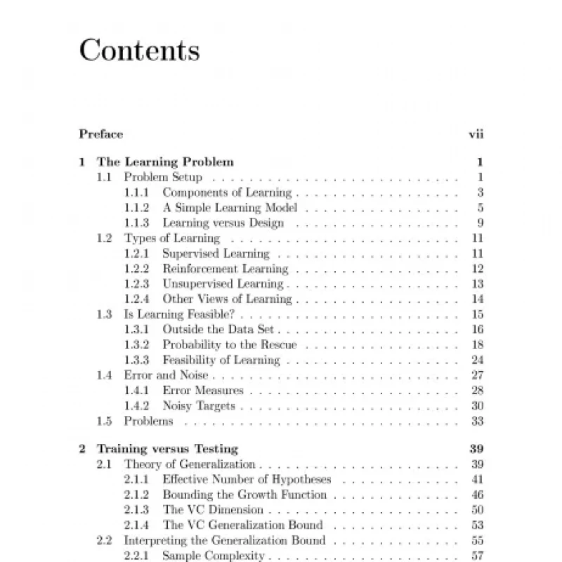 Learning From Data A short course