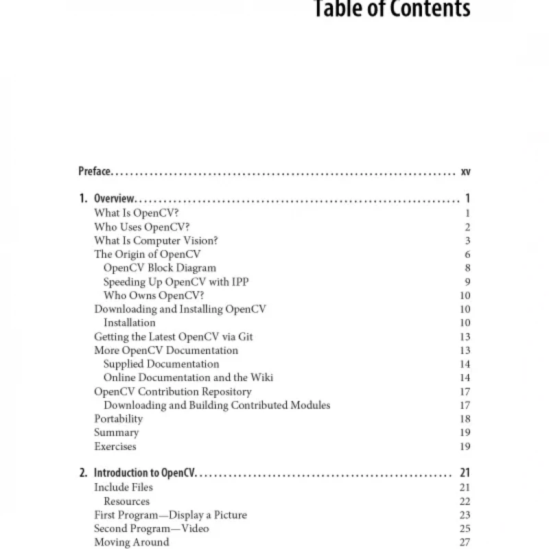 Learning OpenCV 3 Computer Vision In C++ With The OpenCV Library