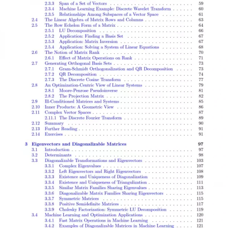 Linear Algebra and Optimization for Machine Learning A Textbook