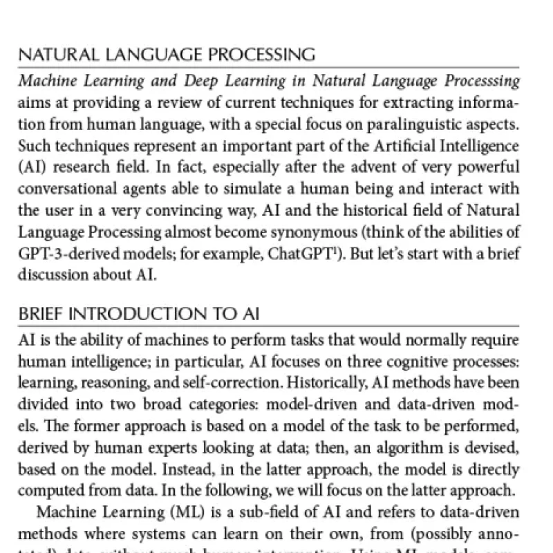Machine Learning and Deep Learning in Natural Language Processing