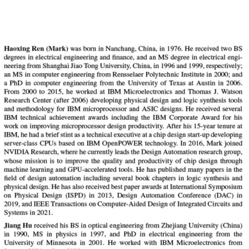 Machine Learning Applications in Electronic Design Automation