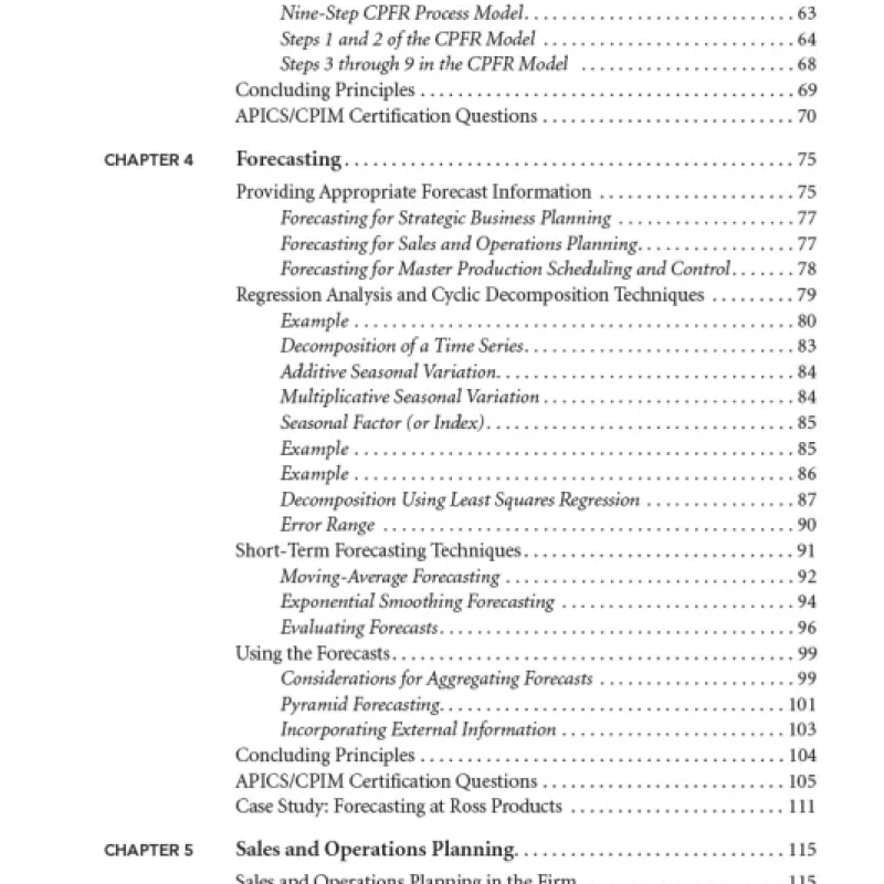 Manufacturing Planning and Control for Supply Chain Management