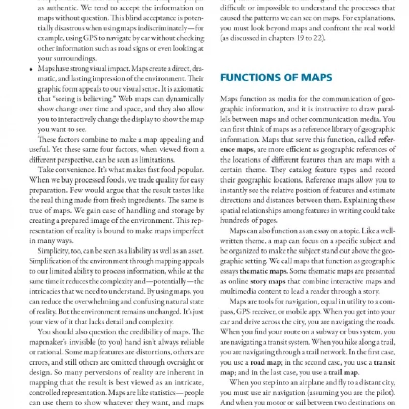 Map Use Reading, Analysis, Interpretation (Sách màu - Sách đen trắng)