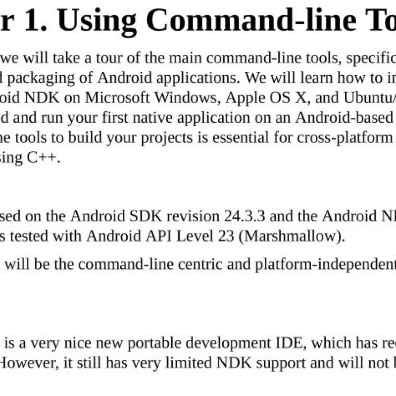 Mastering Android NDK - Hanoi Book store