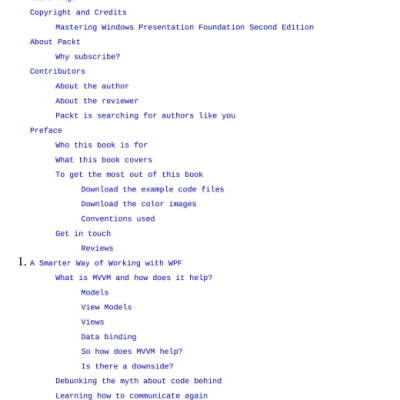 Mastering Windows Presentation Foundation