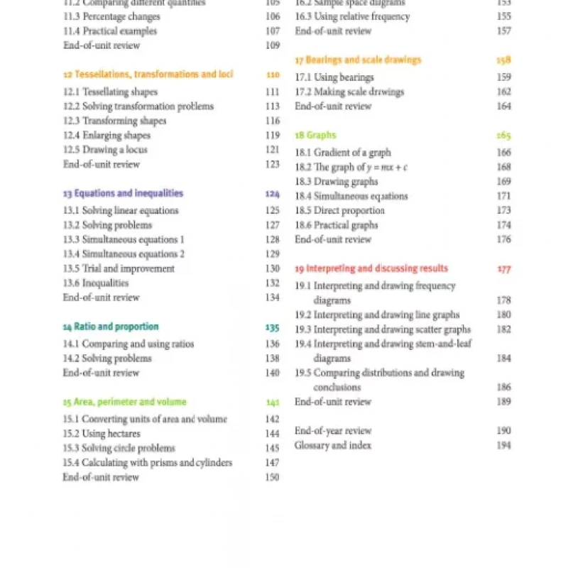 Mathematics course book + Practice book