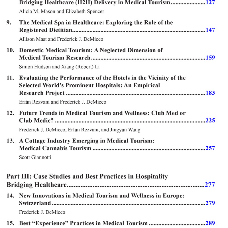 Sách Medical tourism and wellness hospitality bridging healthcare (H2H)