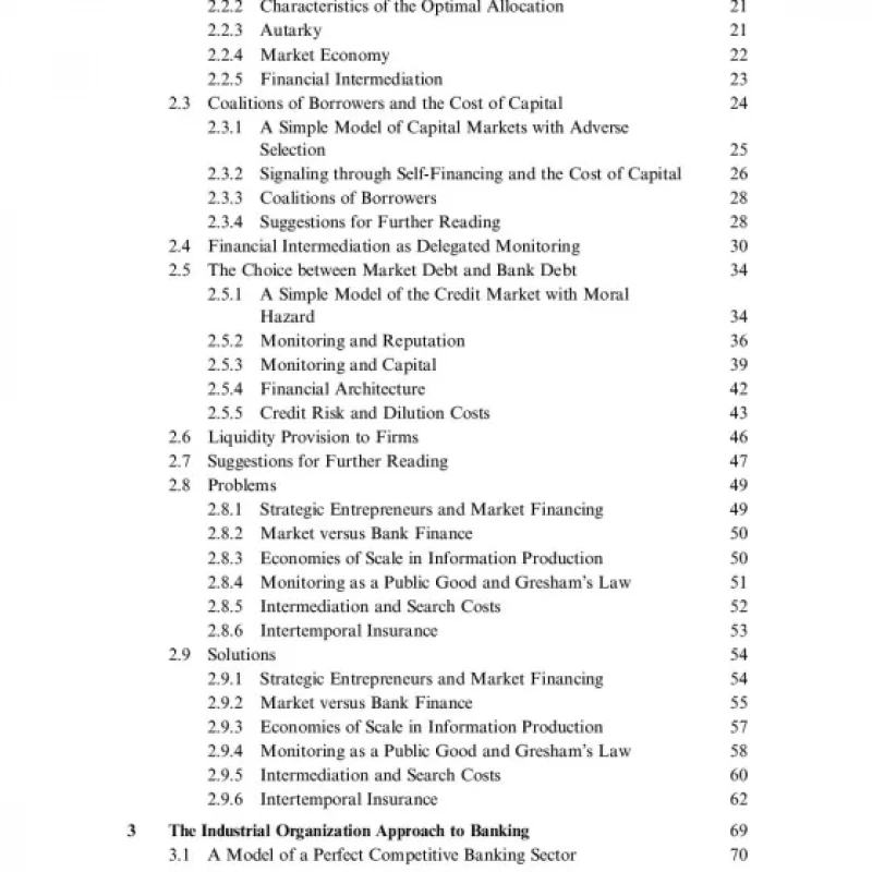 Microeconomics of banking
