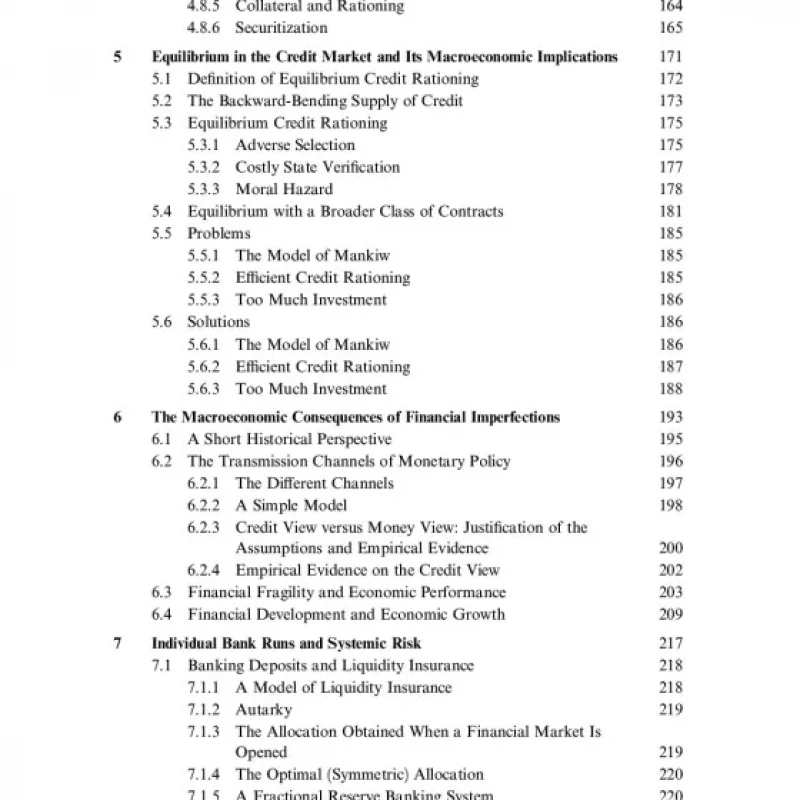 Microeconomics of banking