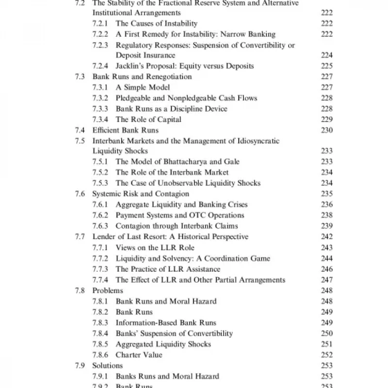 Microeconomics of banking