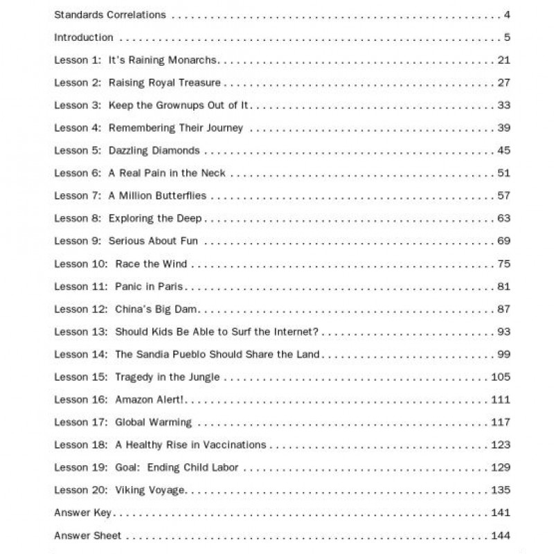Nonfiction Comprehension Test Practice Level 6 (sách đen trắng) Sách tiếng anh