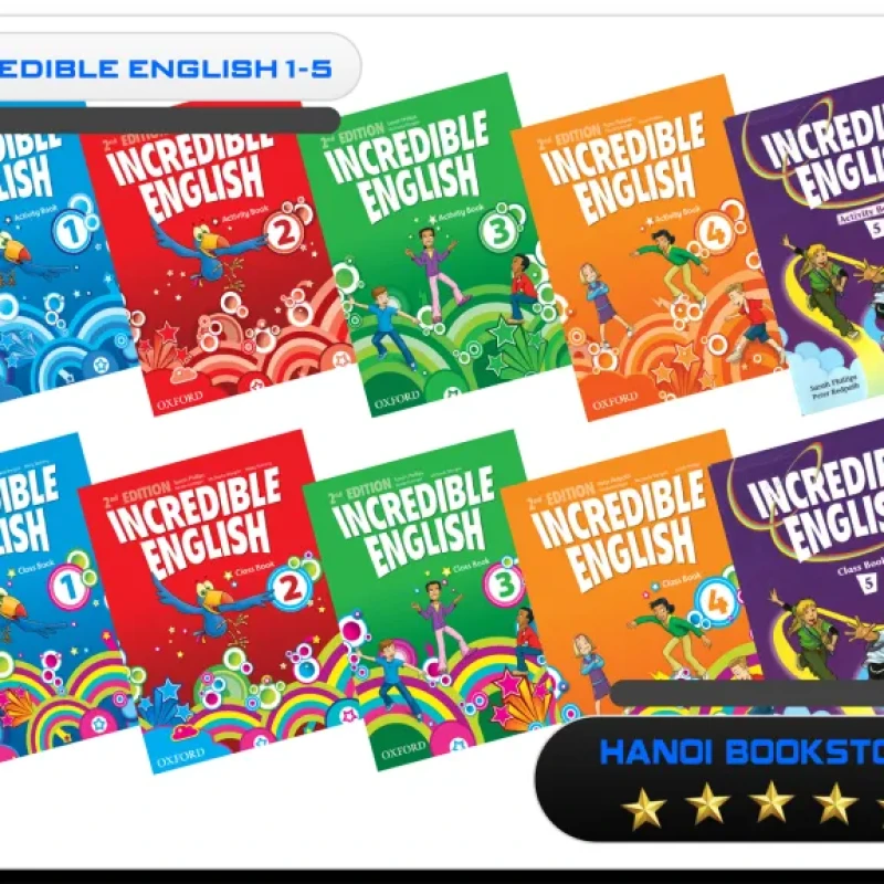 Oxford Incredible English 1-5 Tặng Audio - HanoiBookstore