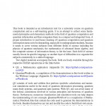 A Quantum Computation Workbook
