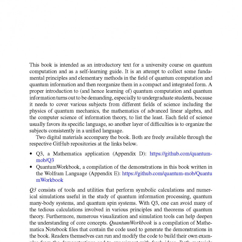 A Quantum Computation Workbook