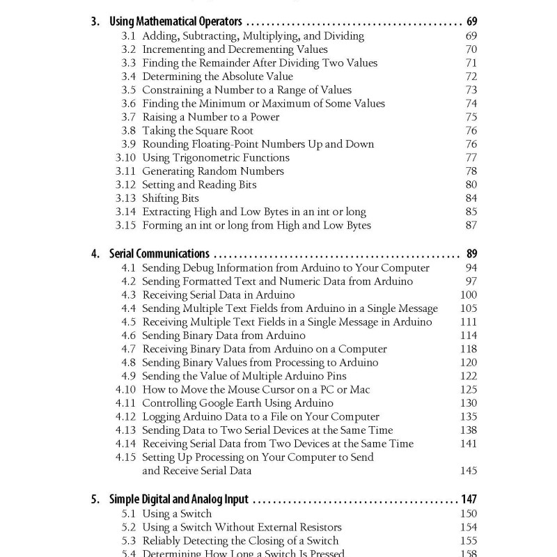 Arduino Cookbook