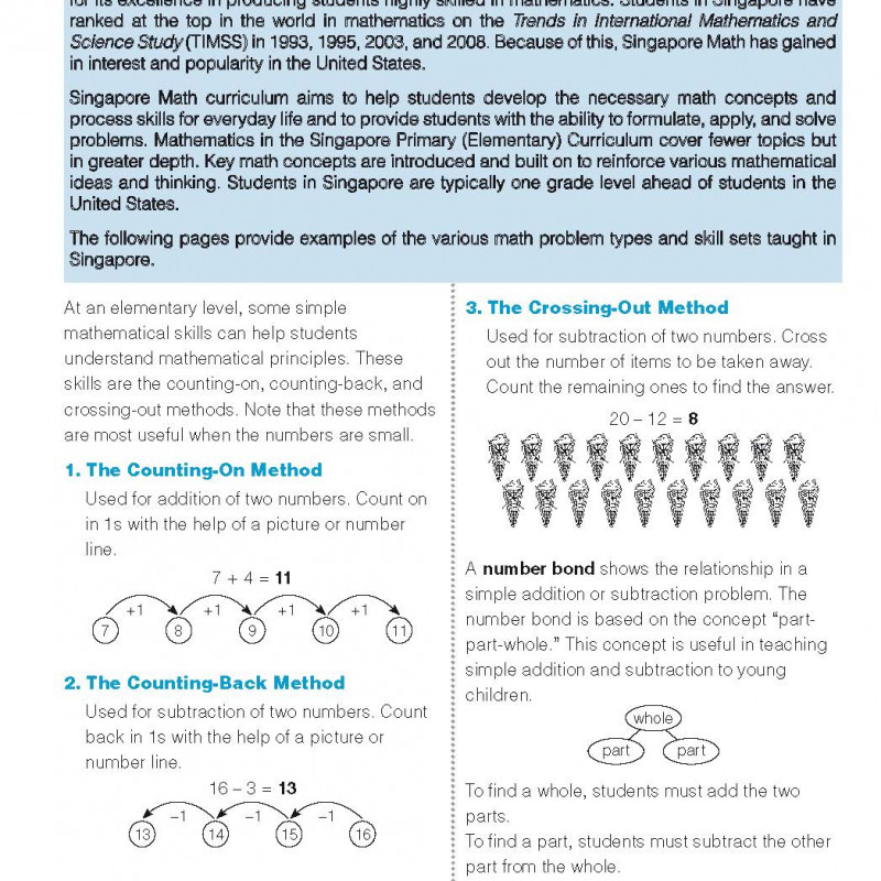 Singapore Math 1 (Sách đen trắng)
