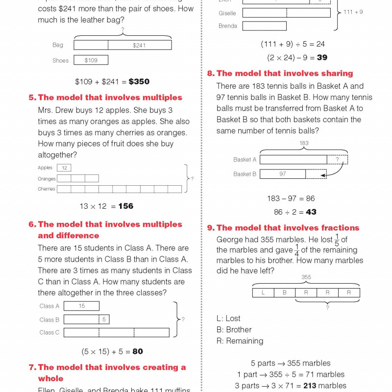 Singapore Math 3 (Sách đen trắng)