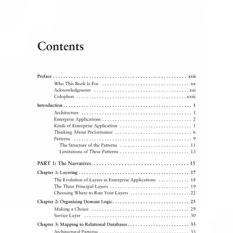 Patterns of Enterprise Application Architecture