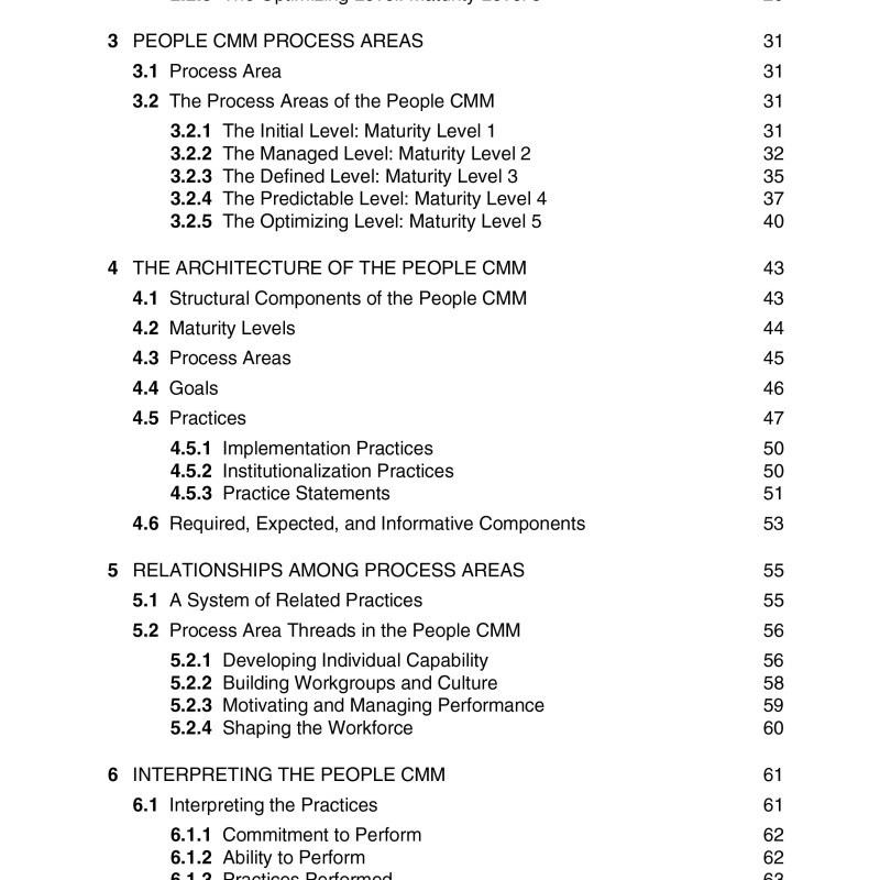 Sách People Capability Maturity Model A Framework for Human Capital Management