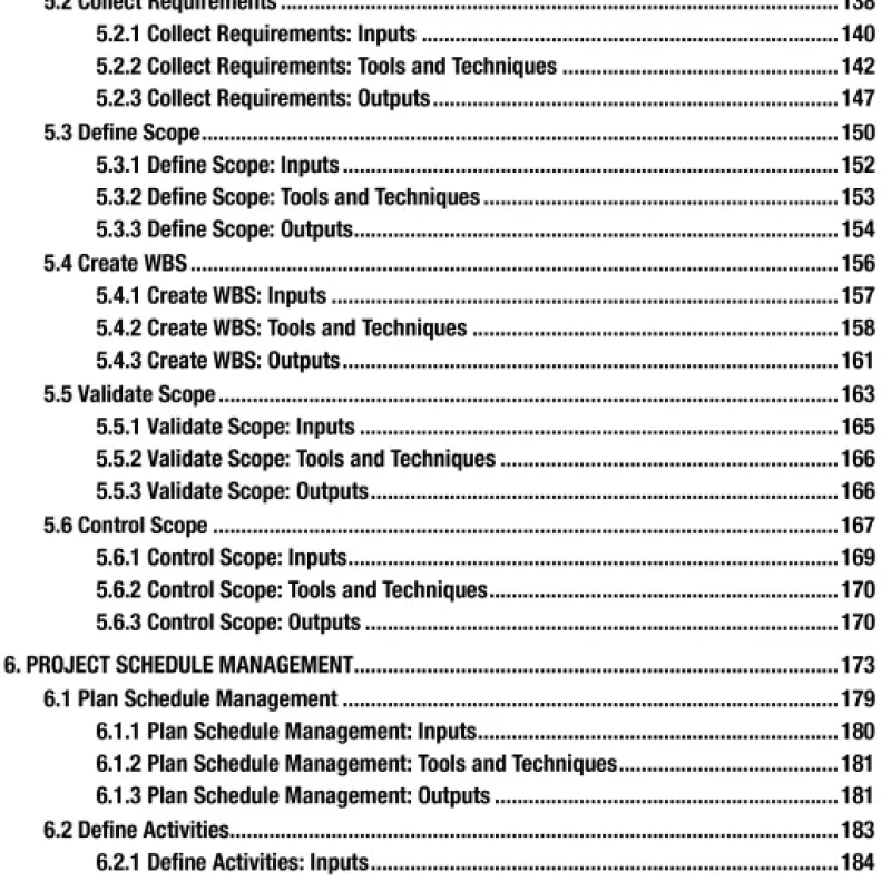 PMBOK A Guide to the Project Management 6th