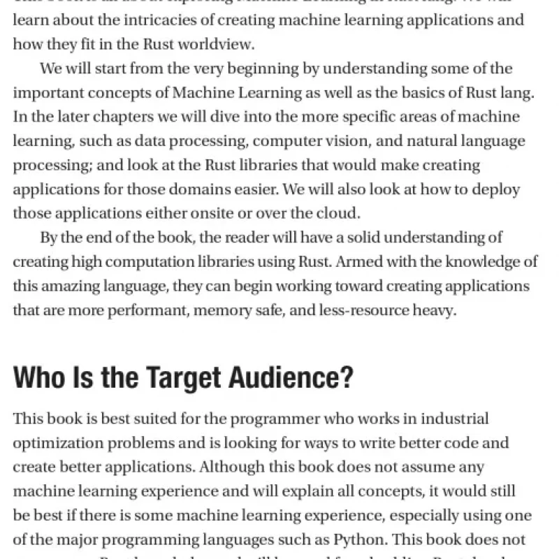 Practical Machine Learning With Rust Creating Intelligent Applications In Rust