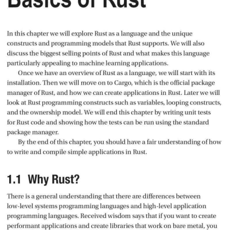 Practical Machine Learning With Rust Creating Intelligent Applications In Rust