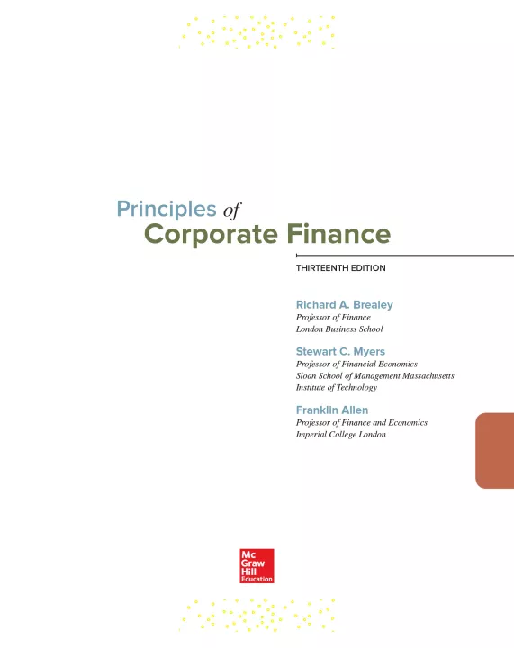 Principles Of Corporate Finance Principles of corporate finance