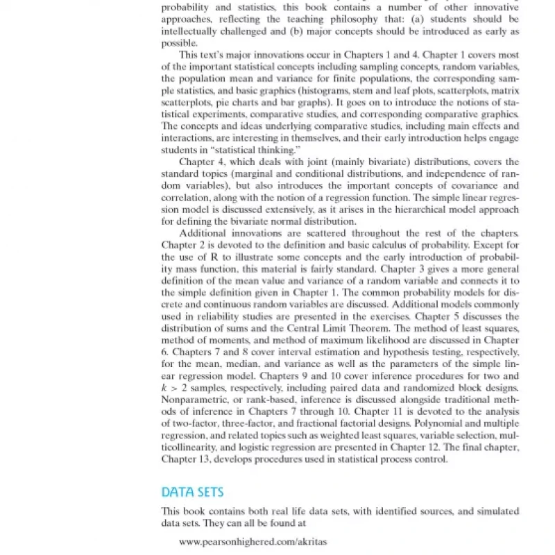 Probability Statistics with R for Engineers and Scientists