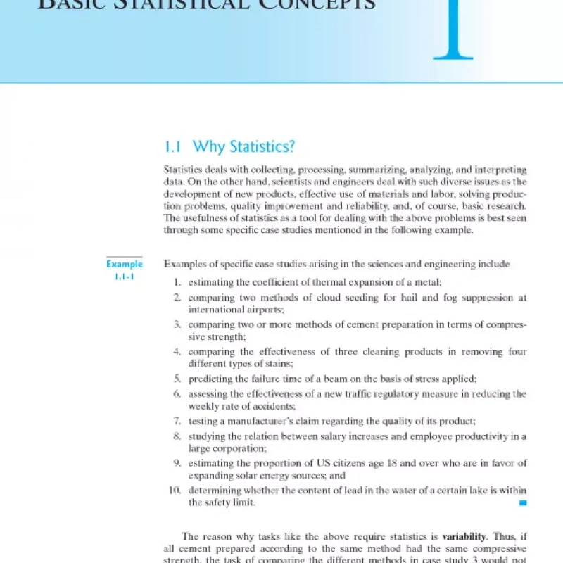 Probability Statistics with R for Engineers and Scientists