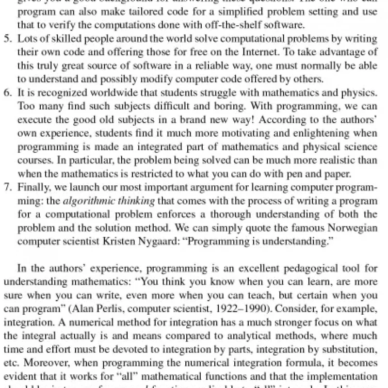 Programming For Computations - Python