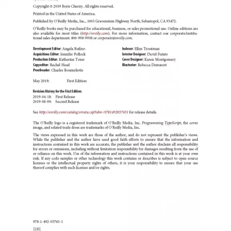 Programming TypeScript Making Your JavaScript Applications Scale