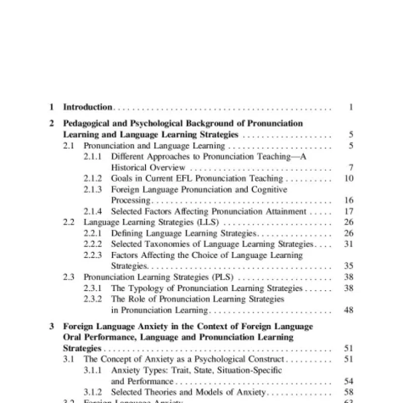 Pronunciation Learning Strategies and Language Anxiety In Search of an Interplay