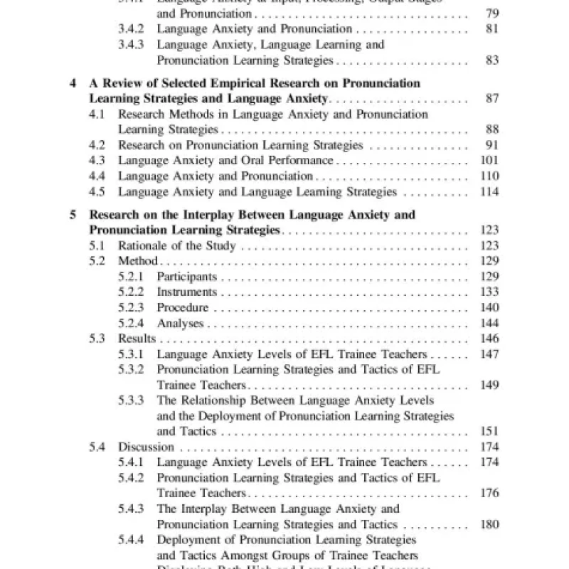 Pronunciation Learning Strategies and Language Anxiety In Search of an Interplay