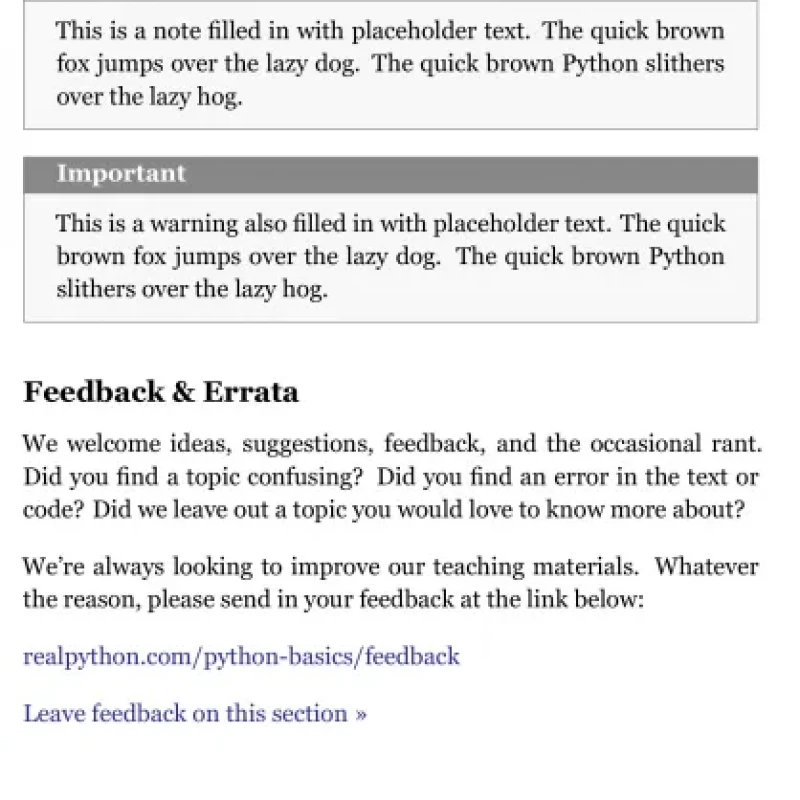Python Basics A Practical Introduction to Python 3