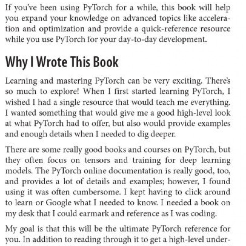 PyTorch Pocket Reference Building and Deploying Deep Learning Models
